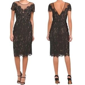 ♠️ Cocktail Dress : Rene Ruiz Collection Black Lace Size 6 Party Luxury Designer